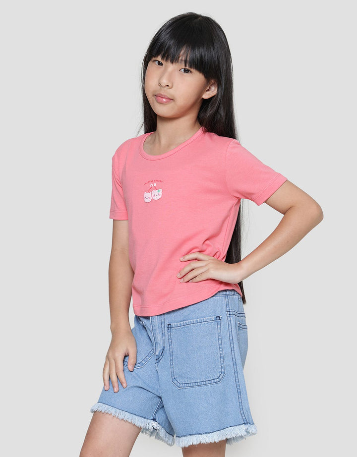 Little M Sleeve Ripped 1 Kaos Anak Perempuan