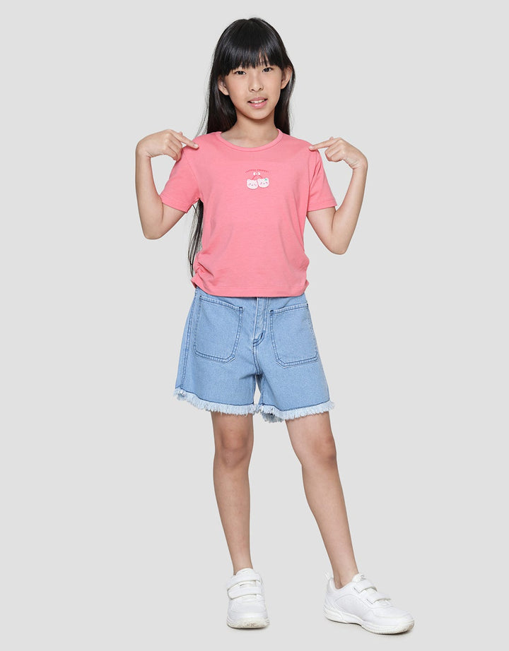 Little M Sleeve Ripped 1 Kaos Anak Perempuan