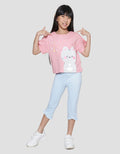 Little M Happy Cat 2 Kaos Anak Perempuan
