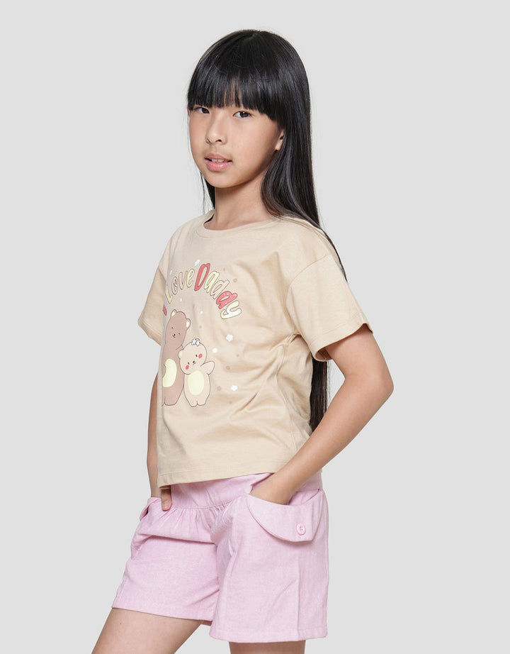Little M Bear I Love Daddy Kaos Anak Perempuan
