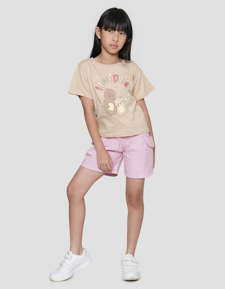 Little M Bear I Love Daddy Kaos Anak Perempuan