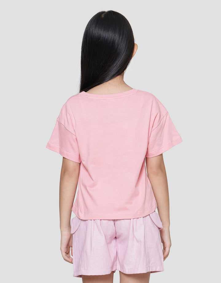 Little M Rabbit I Love Family Kaos Anak Perempuan