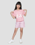 Little M Rabbit I Love Family Kaos Anak Perempuan