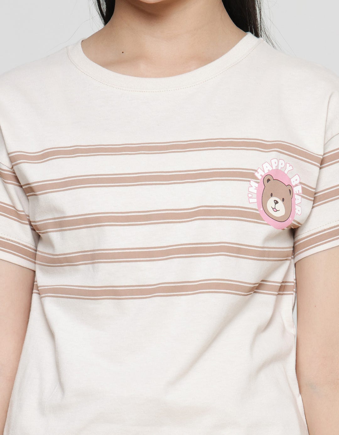 Aero Bear Stripe 2 Kaos Anak Perempuan
