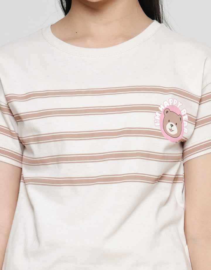 Aero Bear Stripe 2 Kaos Anak Perempuan