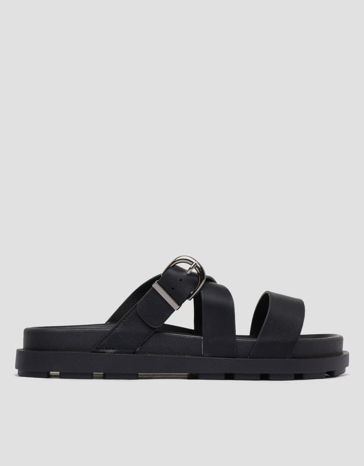 NEVADA STRAP WITH BUCKLE SLIPPER SANDAL WANITA