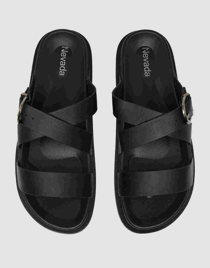 Nevada Strap With Buckle Slipper Sandal Wanita