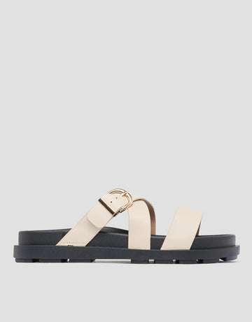 NEVADA STRAP WITH BUCKLE SLIPPER SANDAL WANITA