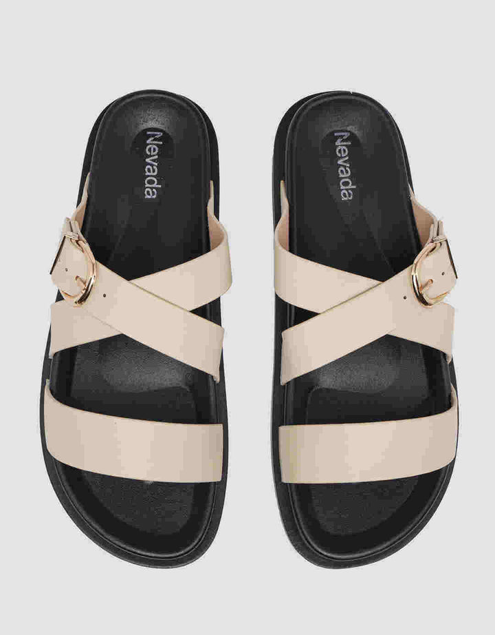 Nevada Strap With Buckle Slipper Sandal Wanita