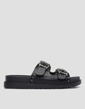 NEVADA BUCKLE STRAP WITH BEADS SLIPPER SANDAL WANITA