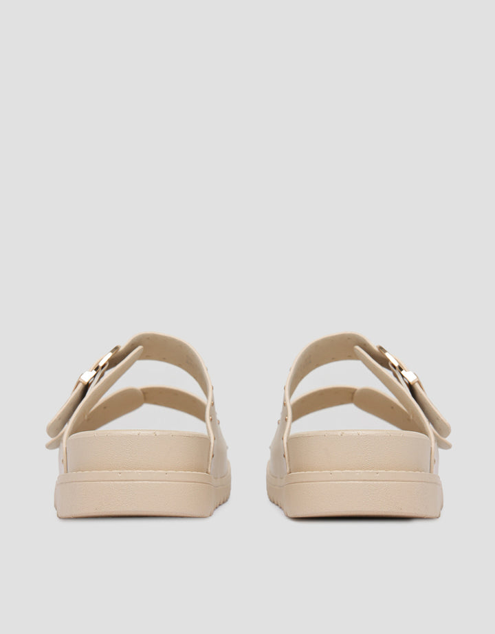 NEVADA BUCKLE STRAP WITH BEADS SLIPPER SANDAL WANITA
