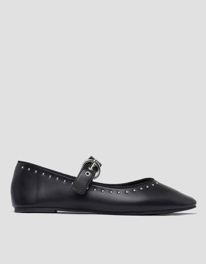 Nevada Mary Jane Stud01 Sepatu Wanita