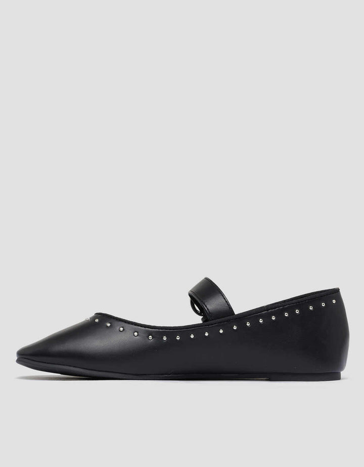 Nevada Mary Jane Stud01 Sepatu Wanita