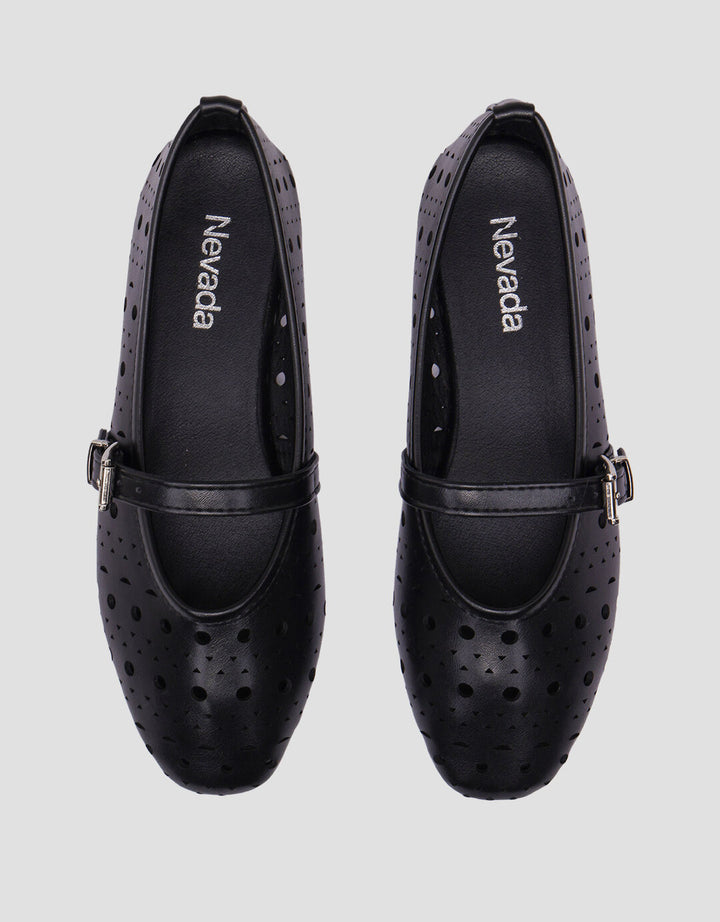 Nevada Mary Jane Sepatu Flat Omw05 Wanita
