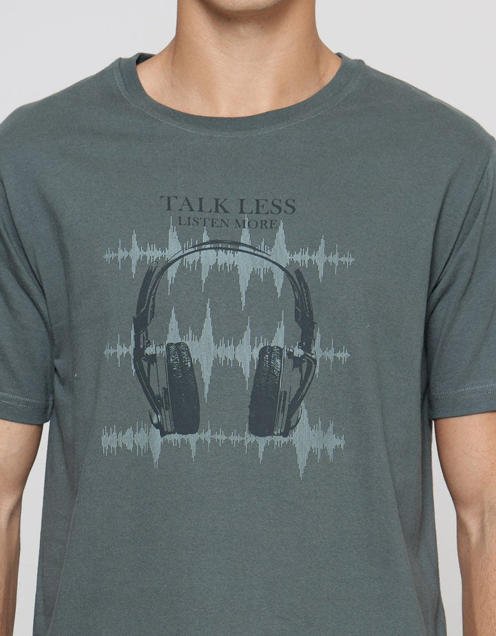 T Zone Talk Less Listen More Men's Short Sleeve T-shirts