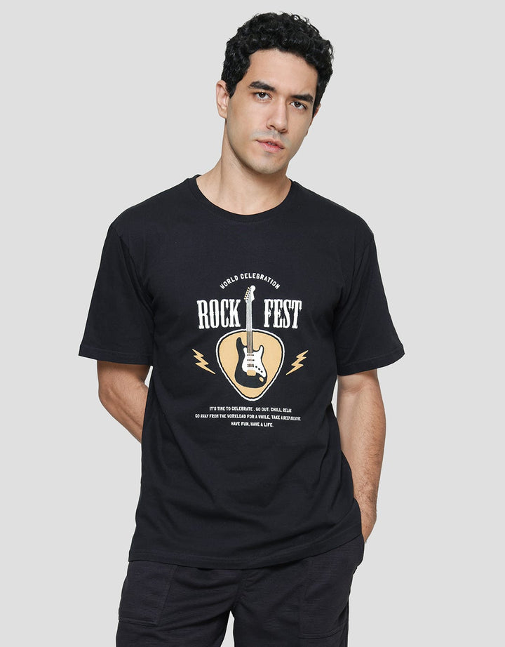 T Zone World Celebration Rock Festival Kaos Pria