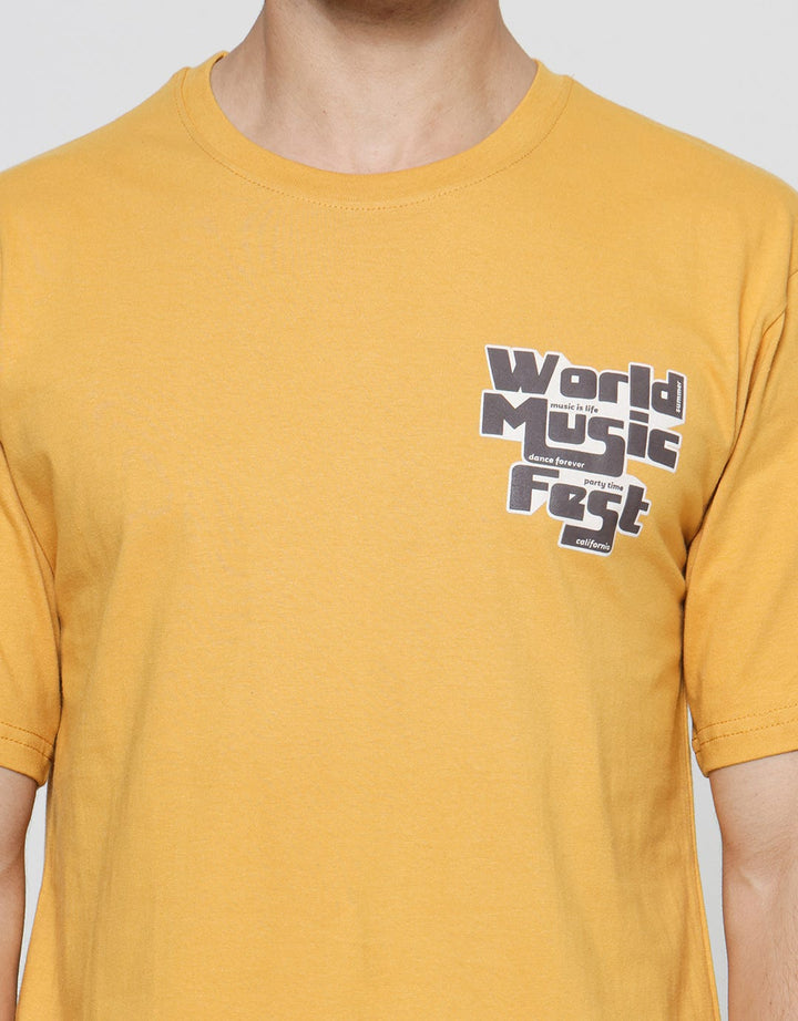T Zone World Music Fest Kaos Lengan Pendek Pria