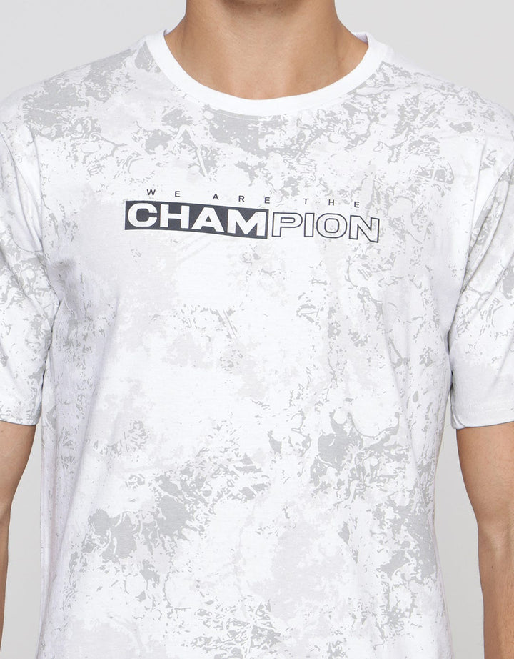 T Zone Champion Kaos Lengan Pendek Pria Print