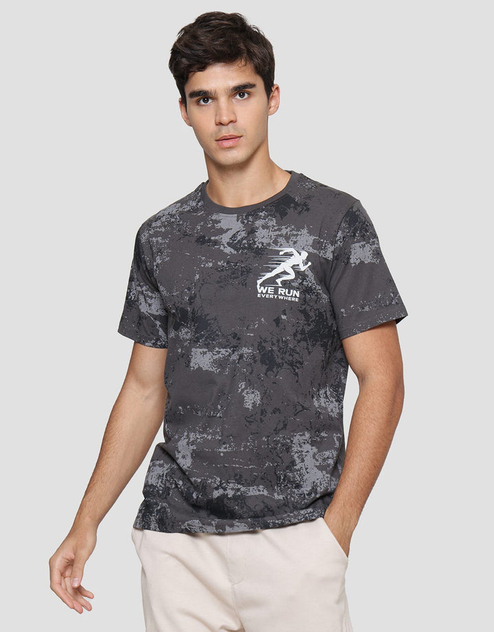 T Zone We Run Every Where Men's Short Sleeve T-Shirt