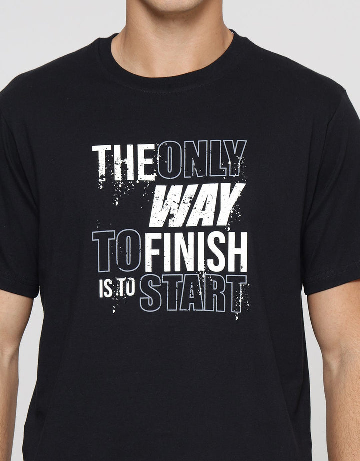 T Zone The Only Way Kaos Lengan Pendek Pria