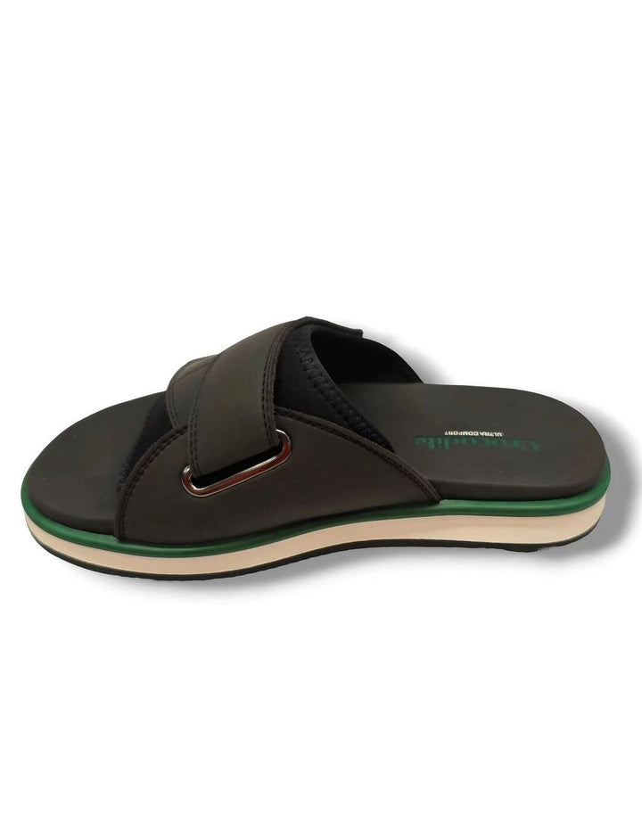 Crocodile Sandal Tahan Lama Alas Kaki Polos Pria