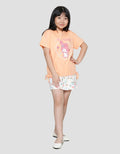 Character My Melody Emboss Kaos Anak Perempuan