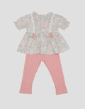 Pipiniko Woven Lace Tassel Baju Set Anak Perempuan