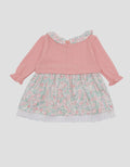Pipiniko Flower Midi Dress Combi Knit Girls