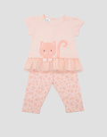 Pipiniko Combi Tile Cat Baju Set Bayi Perempuan