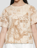 Nevada Boxy Anime Kaos Anak Perempuan