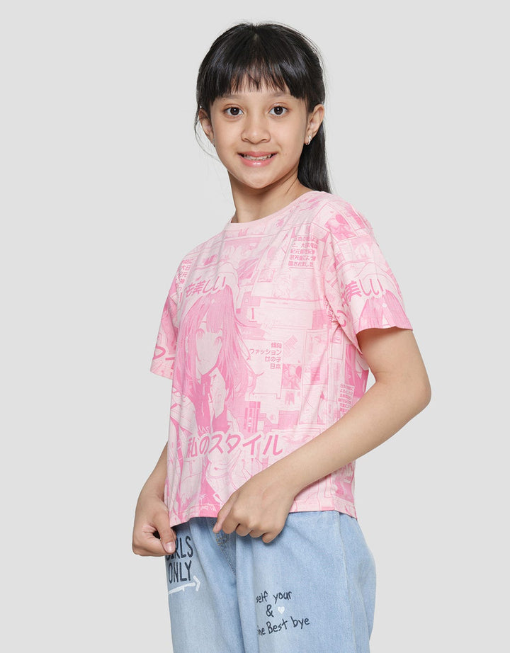 Nevada Anime Fullprint Girls T-Shirt
