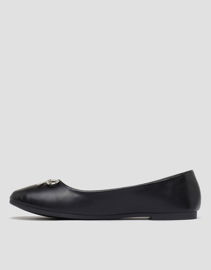 St. Yves Ribbon Accessories Sepatu Ballerina Wanita