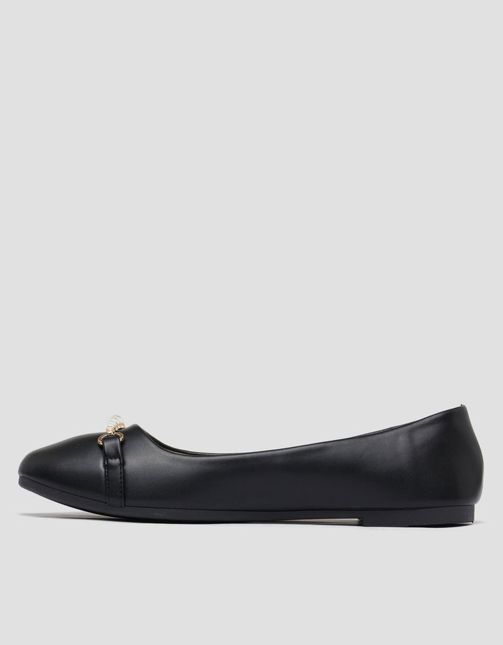 St. Yves Pearl Look Sepatu Ballerina Wanita