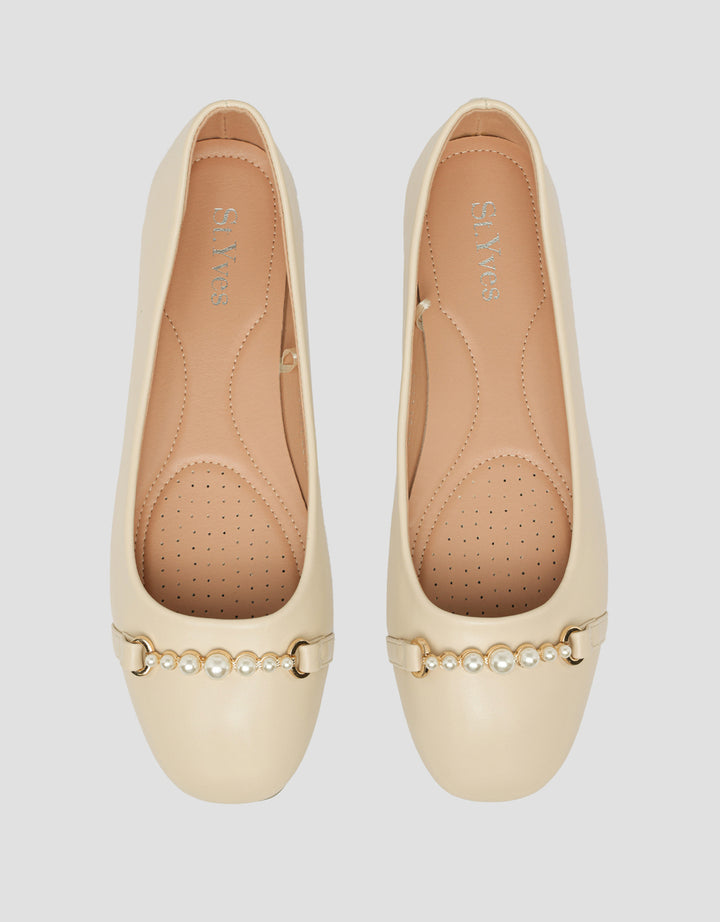 St. Yves Pearl Look Sepatu Ballerina Wanita