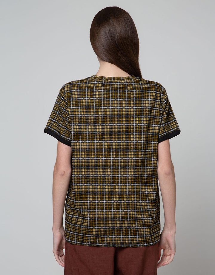 Connexion Box Plaid Kaos Wanita