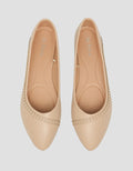 St. Yves Casual Pointed Toe Sepatu Ballerina Wanita