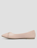 St. Yves Casual Pointed Toe Sepatu Ballerina Wanita