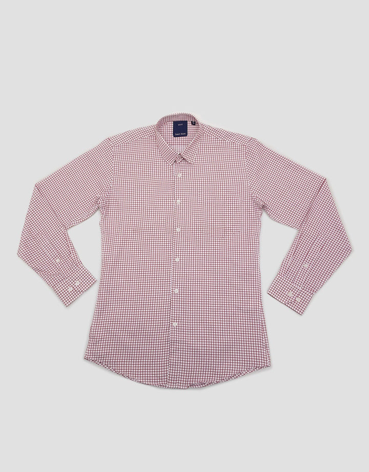 Stanley Adams 96 Long Sleeve Slim Medium Check Shirt
