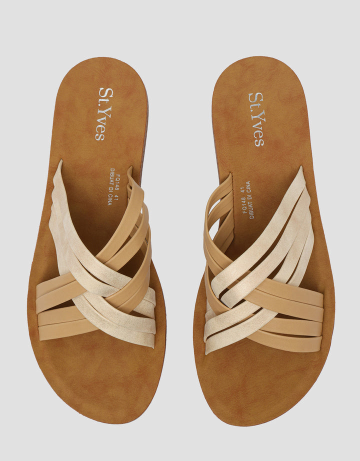 St. Yves Cross Strap Slipper Women's Sandals