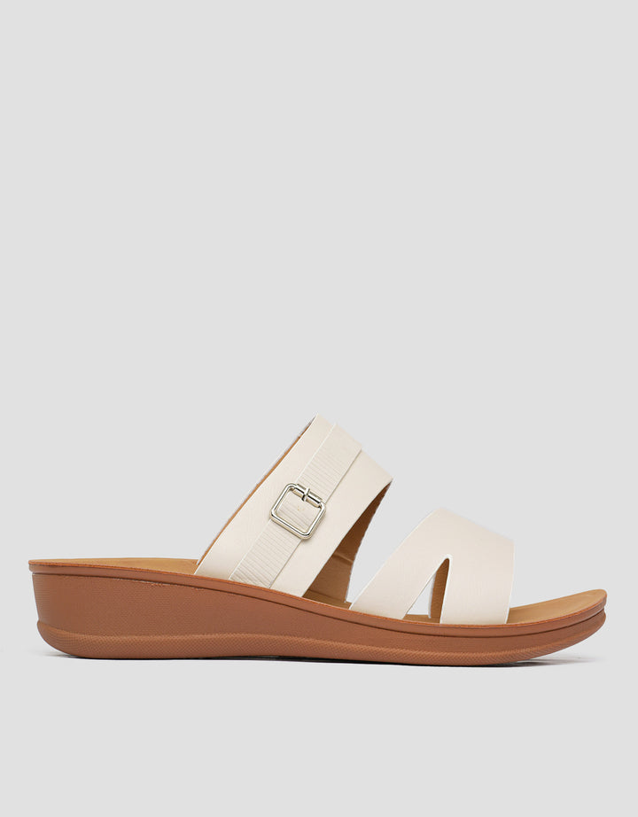 St. Yves Buckle Accent Strap Slipper Women's Sandals