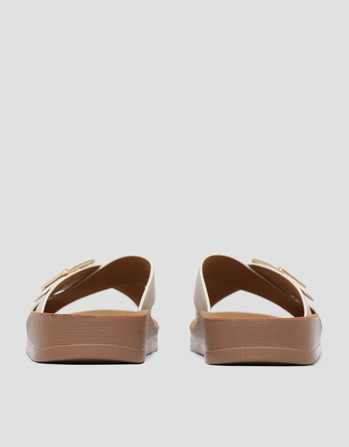 St. Yves Cross Strap Slipper Sandal Wanita