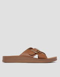 St. Yves Cross Strap Slipper Sandal Wanita