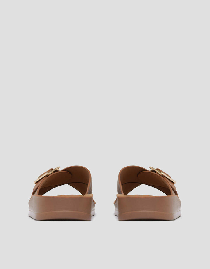 St. Yves Cross Strap Slipper Sandal Wanita