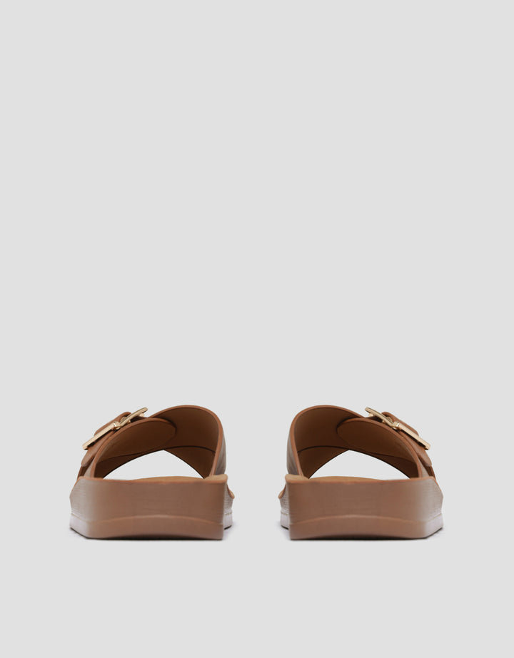 St. Yves Cross Strap Slipper Sandal Wanita