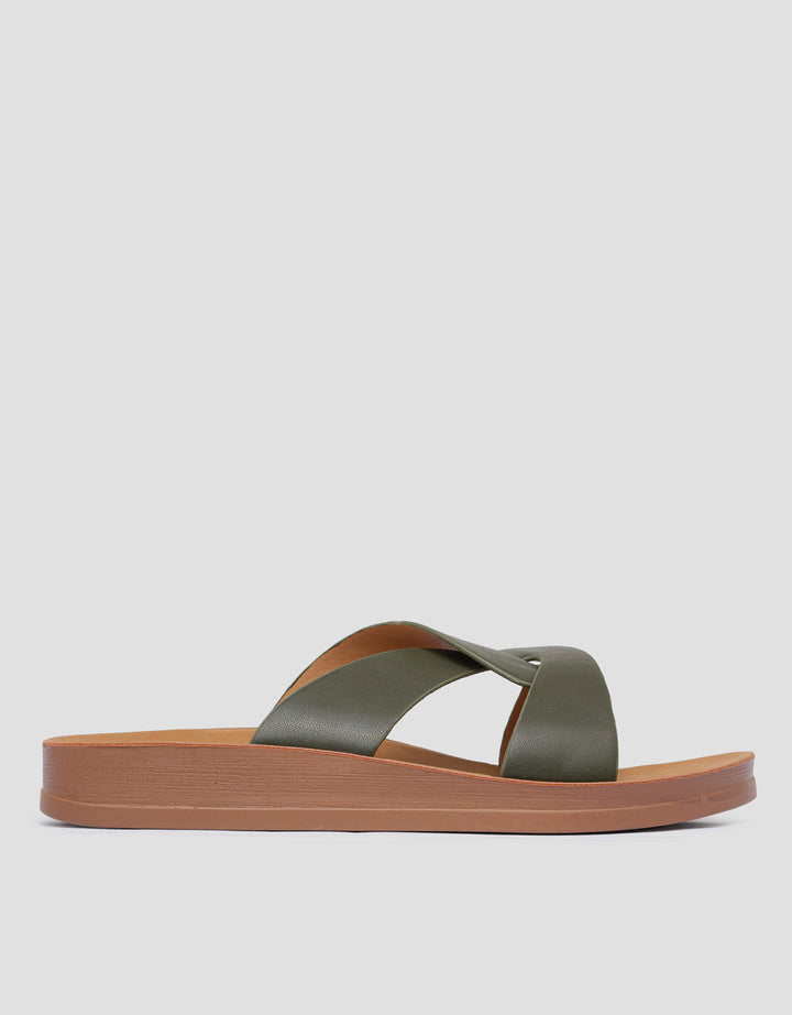St. Yves Cross Ban Sandal Slipper Wanita