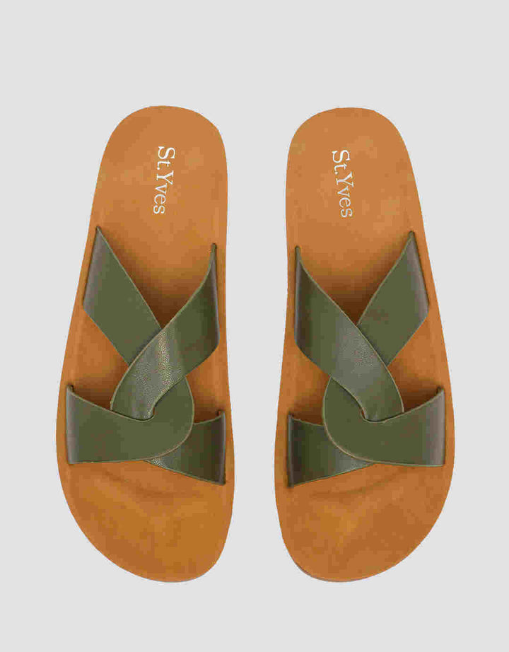 St. Yves Cross Ban Sandal Slipper Wanita