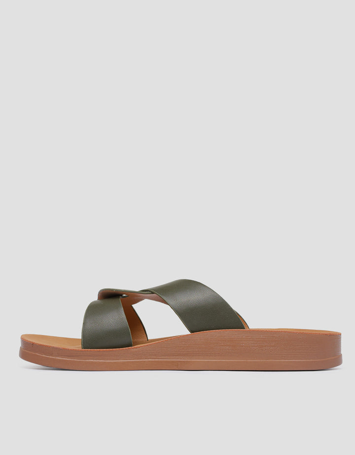 St. Yves Cross Ban Sandal Slipper Wanita
