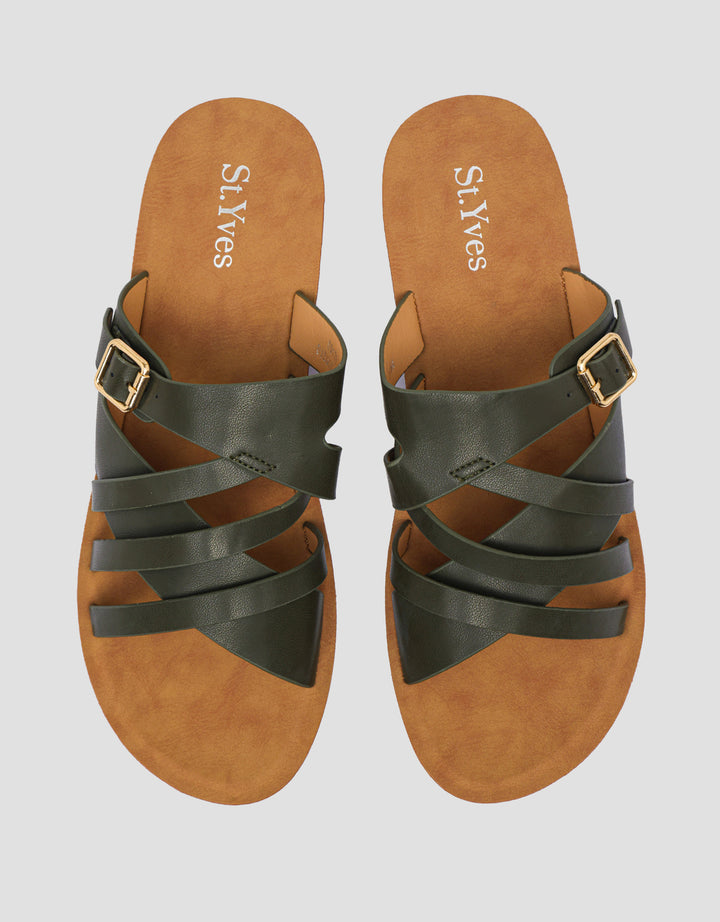 St. Yves Strap Kombinasi Slipper Sandals Wanita