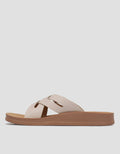 St. Yves Double Cross Strap Slipper Sandal Wanita