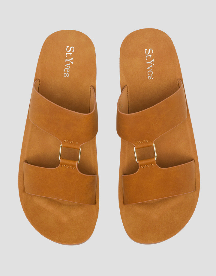 St. Yves Double Strap Sandal Slipper Wanita